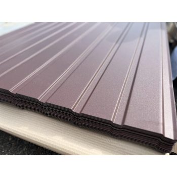   TRAPÉZLEMEZ T8 KÉTOLDALAS CSOKIBARNA MATT 8017 SZÍNBEN 1180 mm széles