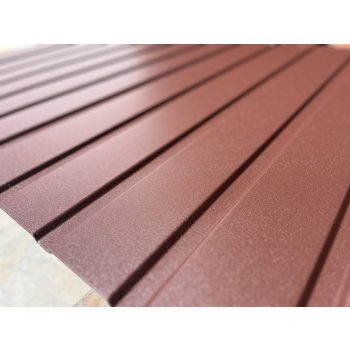   TRAPÉZLEMEZ T8 EGYOLDALAS MATT BORDÓ RAL 3009 SZÍNBEN 1180 mm széles