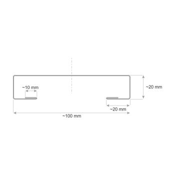   CESAR KERÍTÉSLÉC C PROFIL 10 cm FEKETE - Prémium kivitel (2 oldalon festett)