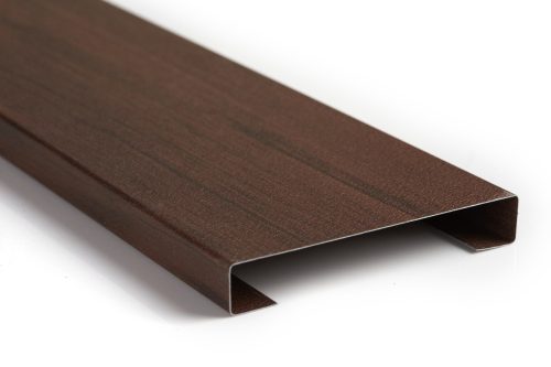 CESAR KERÍTÉSLÉC C PROFIL 14 cm DIÓ - Normál kivitel (2 oldalon festett) 100 cm hosszú