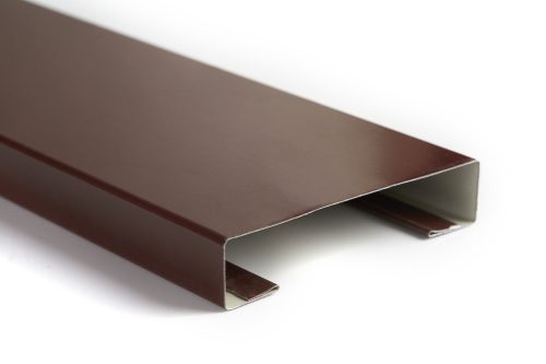 CESAR KERÍTÉSLÉC C PROFIL 14 cm BARNA - Prémium kivitel (1 oldalon festett) 100 cm hosszú