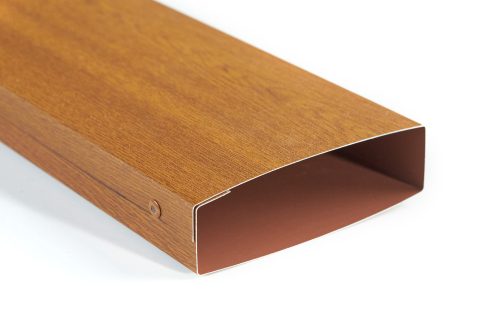 CESAR KERÍTÉSLÉC ZÁRT PROFIL 12 cm ARANYTÖLGY -  (1 oldalon festett)- Egyedi méret