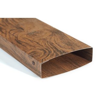   CESAR KERÍTÉSLÉC ZÁRT PROFIL 16 cm DIÓ -  (1 oldalon festett)