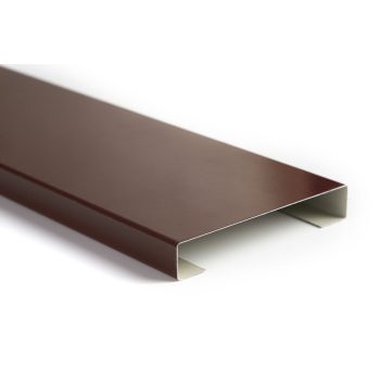   CESAR KERÍTÉSLÉC C PROFIL 12 cm BARNA - Normál kivitel (1 oldalon festett)- Egyedi méret