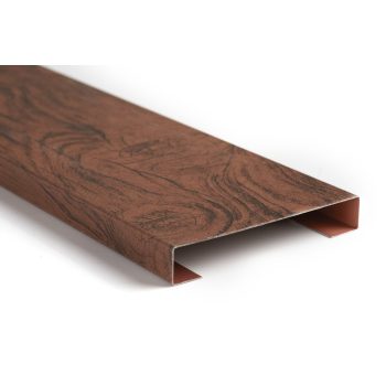   CESAR KERÍTÉSLÉC C PROFIL 12 cm DIÓ - Normál kivitel (1 oldalon festett)- Egyedi méret