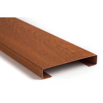   CESAR KERÍTÉSLÉC C PROFIL 8 cm ARANYTÖLGY - Normál kivitel (1 oldalon festett)- Egyedi méret