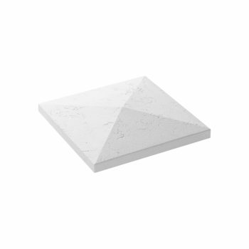 Kerítéskő Oszlop Fedlap 40x40 - white