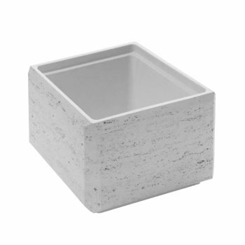 Kerítéskő Dekor Oszlop Zsalukő Travertin 30x30 - white