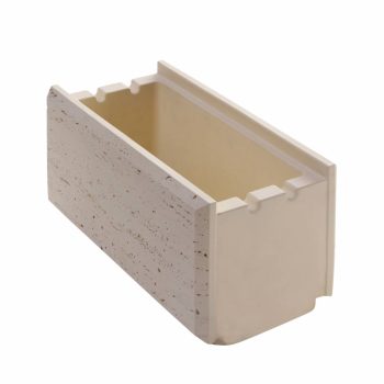 Kerítéskő Dekor Zsalukő Travertin 40x20 - smoke