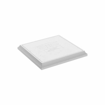 Kerítéskő Oszlop Fedlap alátét vízorral 40x40 - white