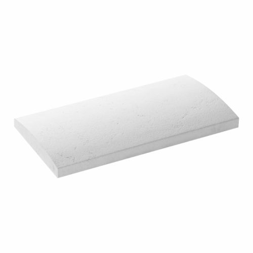 Kerítéskő Kerítésköz Fedlap vízorral - ROYAL 50x25 - white